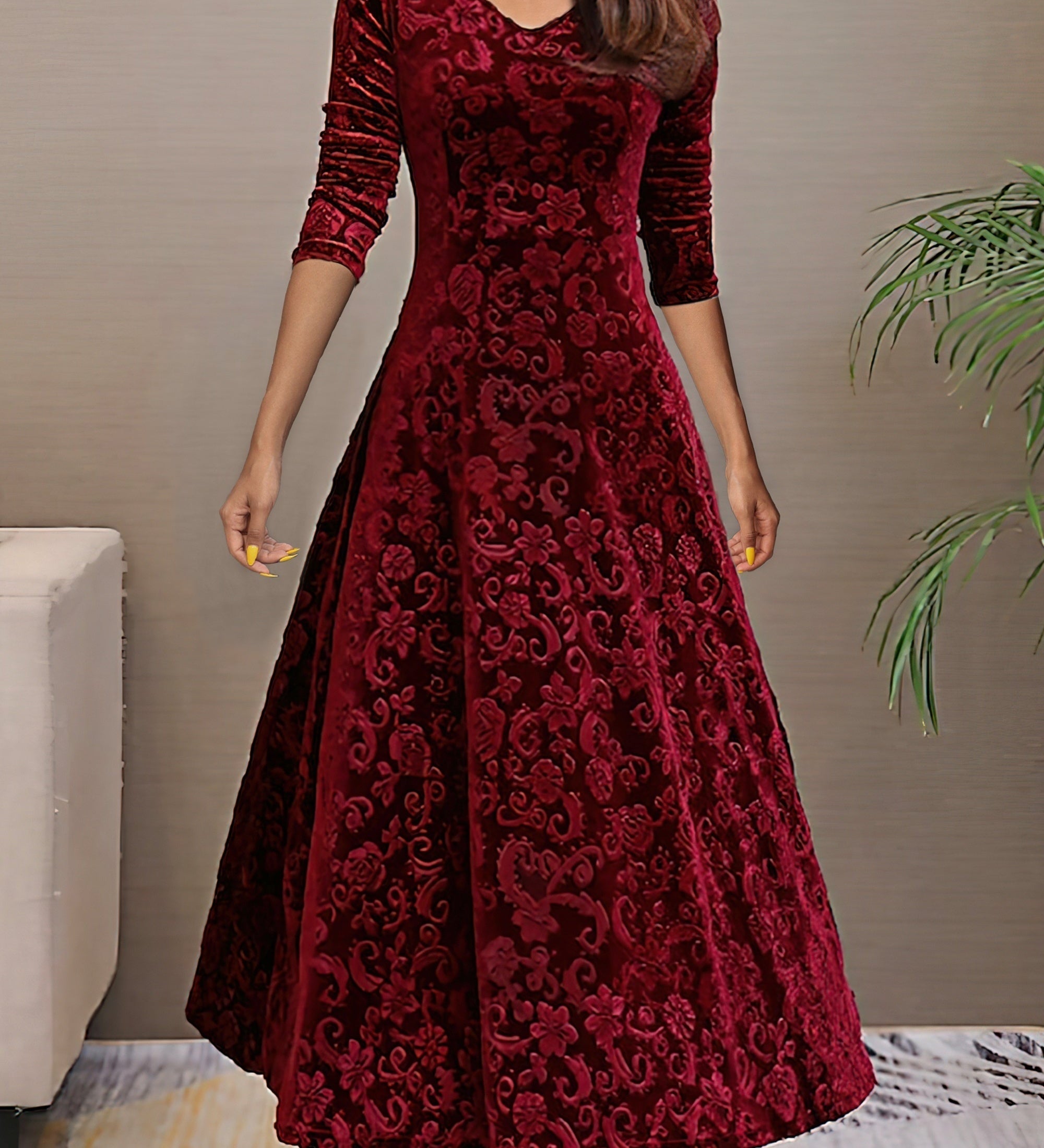 Denise | Holiday Velvet Elegance Dress