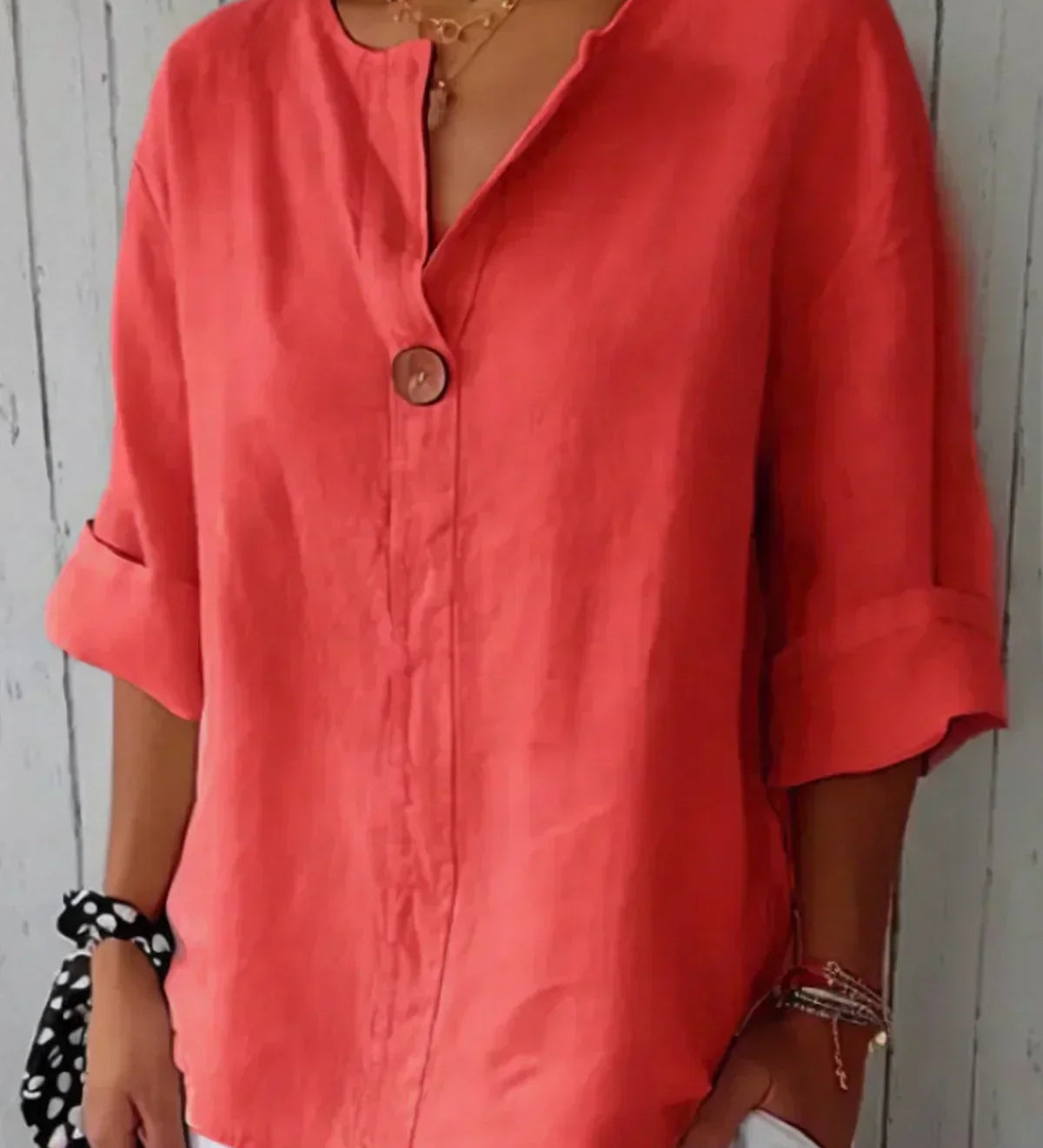 Nayla - Casual V-Neck Blouse