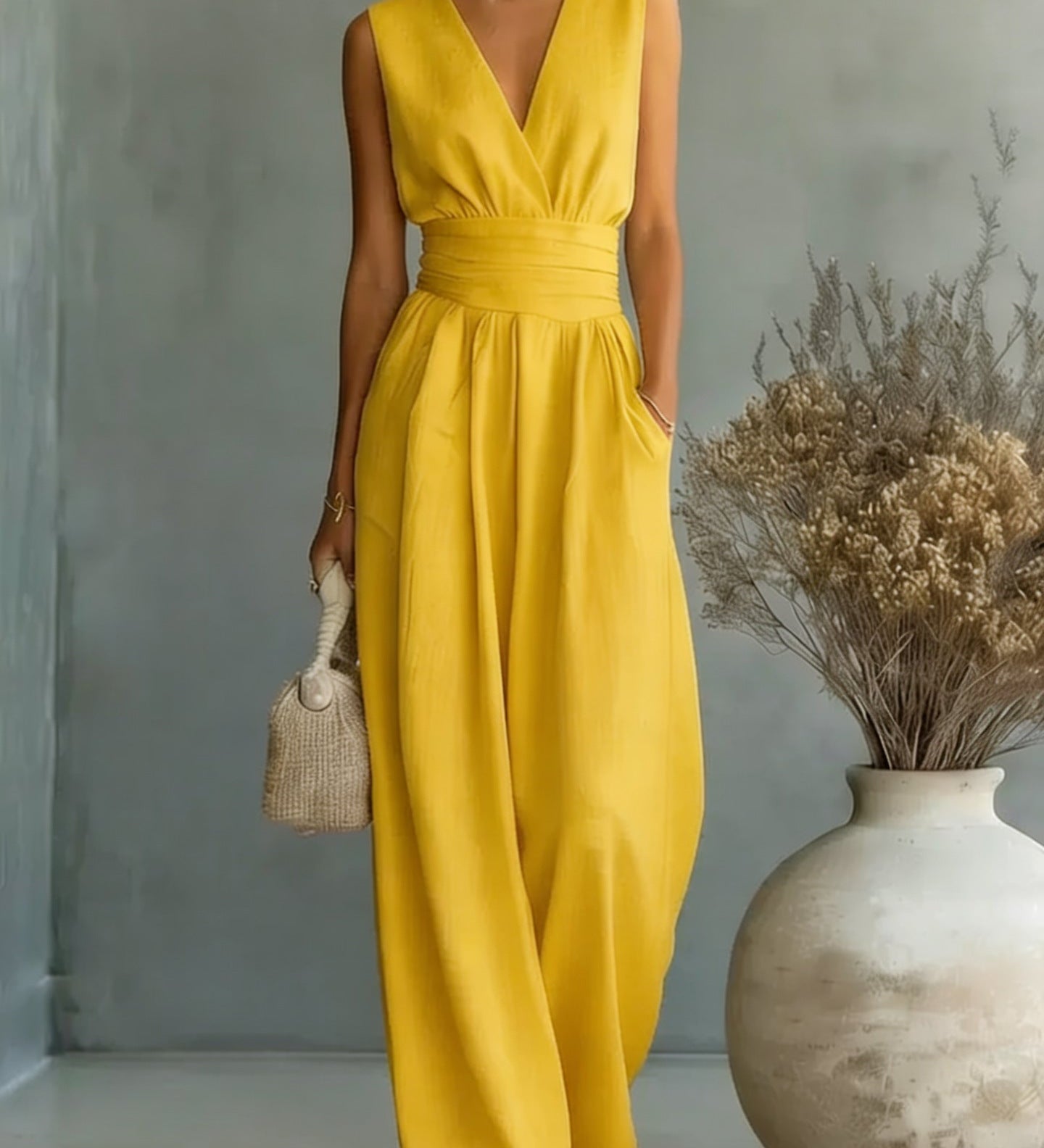 Mariana - Flowy Wide-Leg Jumpsuit