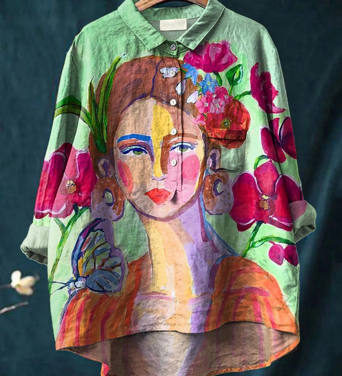Ava - Oil Portrait Print Tee