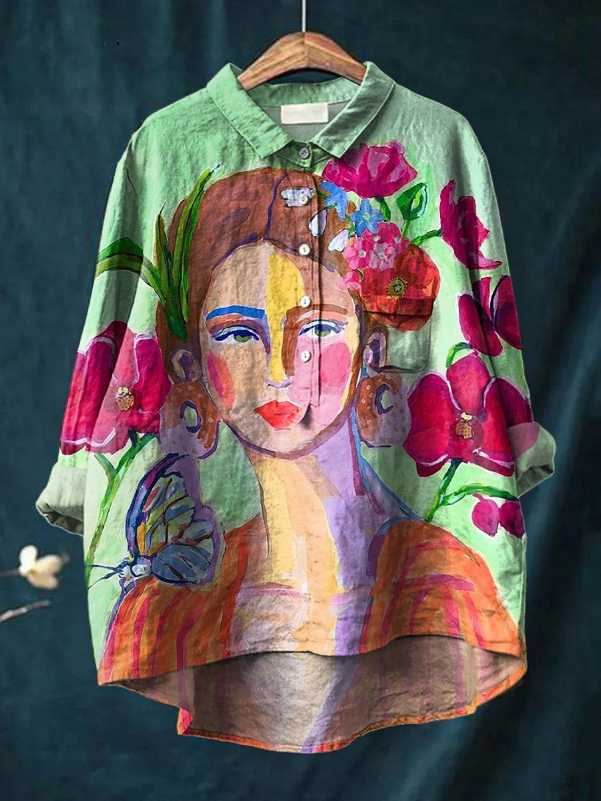 Ava - Oil Portrait Print Tee