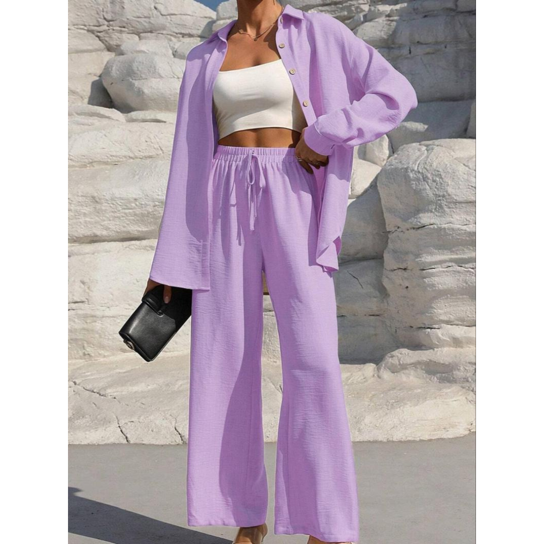 VANORAT - Comfy Long Sleeve Blouse
