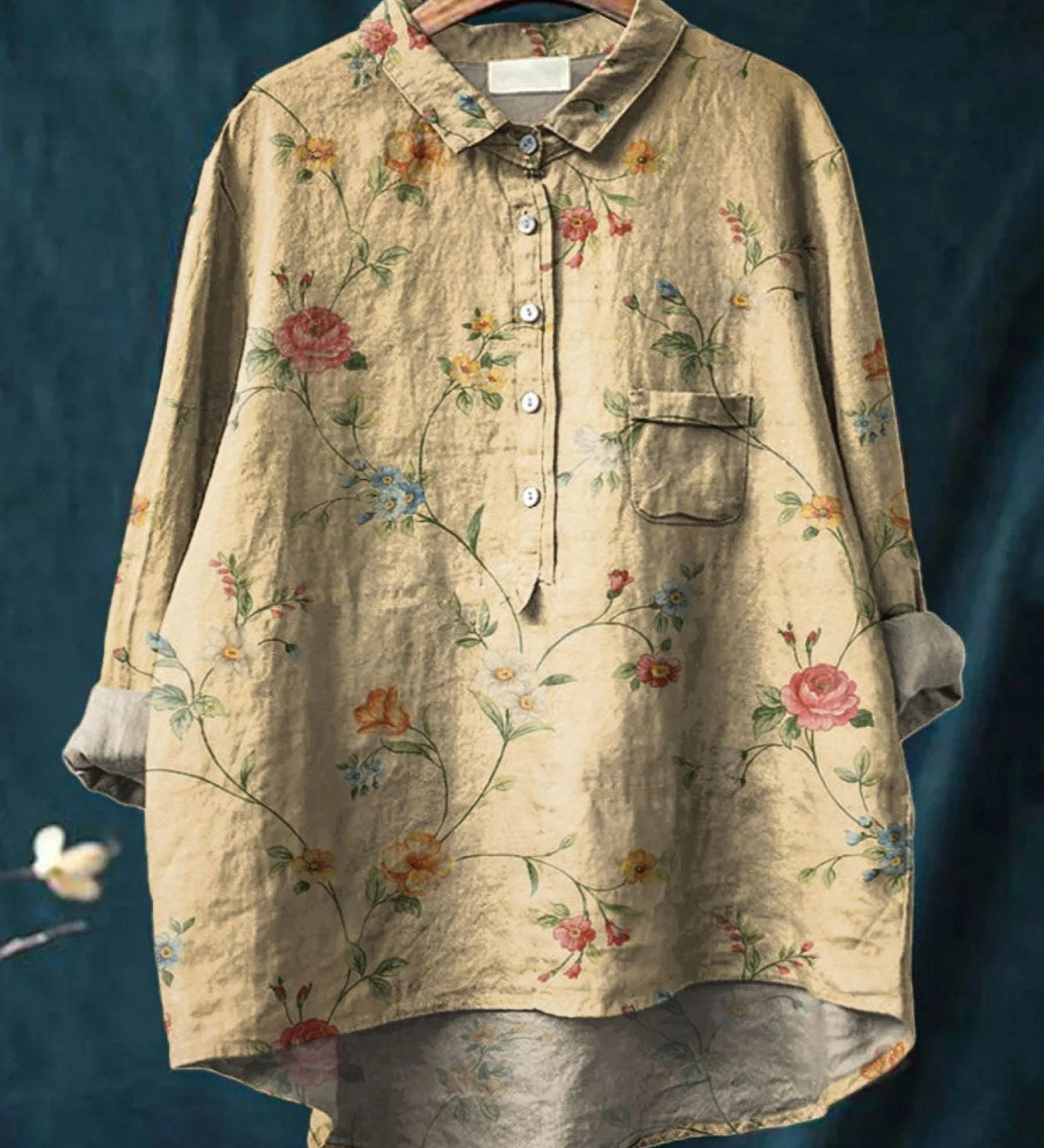 Emily - Vintage Floral Print Tee