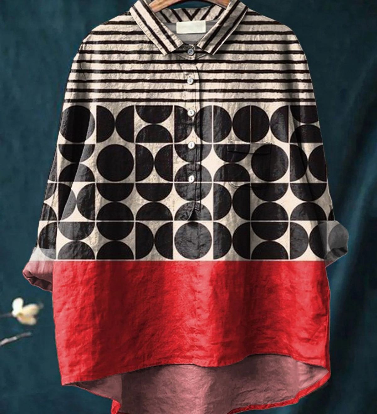 Georgia - Geometric Print Shirt