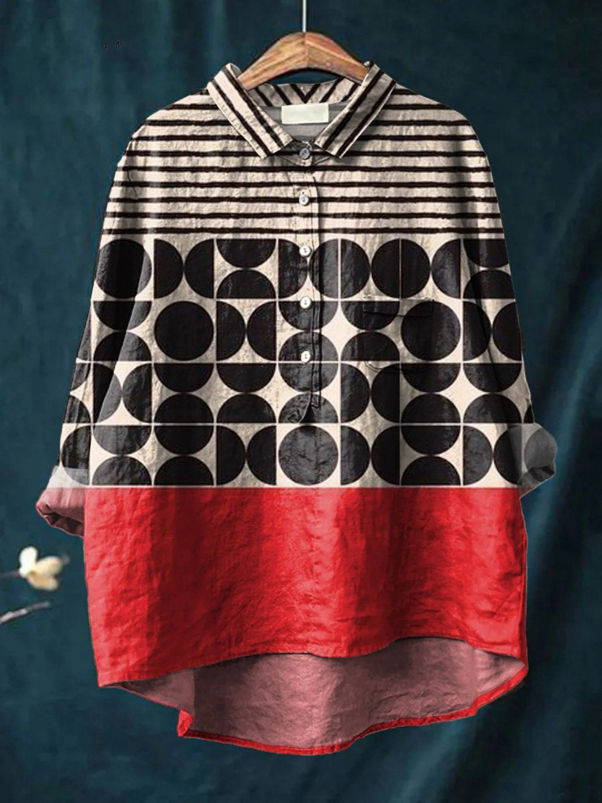 Georgia - Geometric Print Shirt