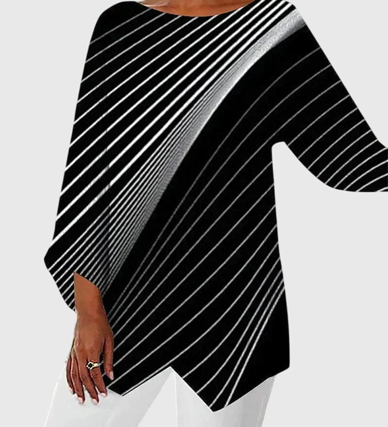 Alayah | Elegant Crew Neck Top