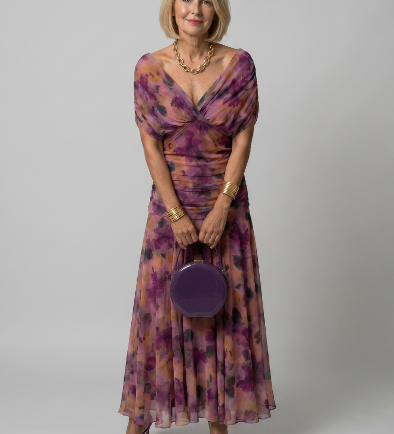 Maroubra - Flowy Dress with Neckline Detail