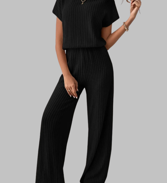 MAGGIE™ - Casual Short Sleeve Top and Pants Set