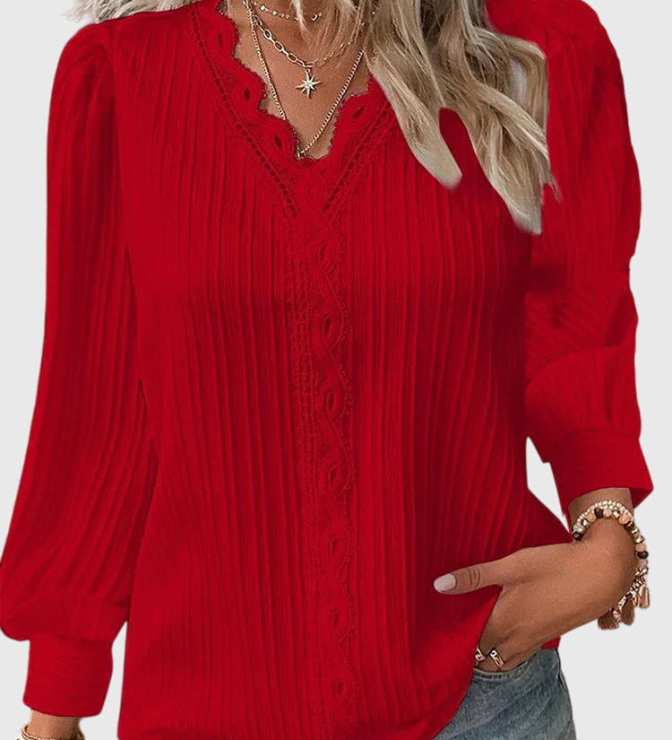 Andrea | Elegant Pullover Blouse