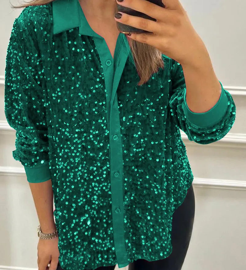 Ciara - Shimmer Sequin Shirt