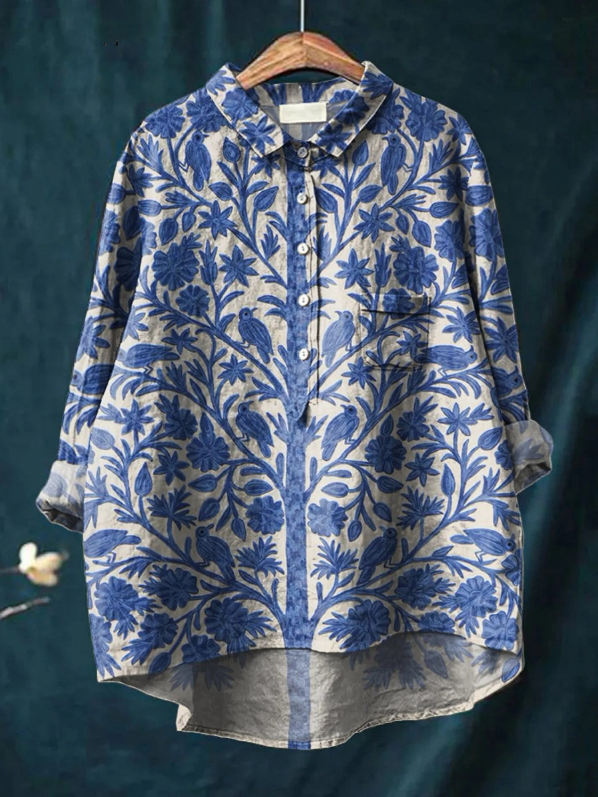 Eliza - Indian-Inspired Floral Shirt