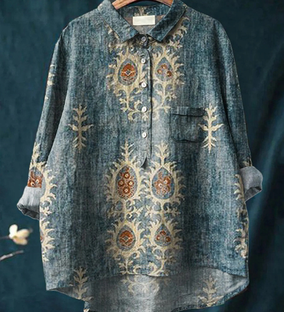 Coco - Boho Floral Print Shirt