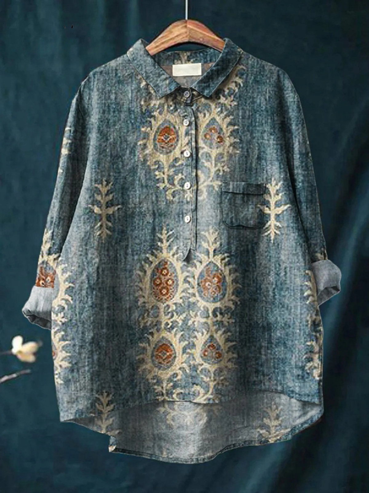 Coco - Boho Floral Print Shirt