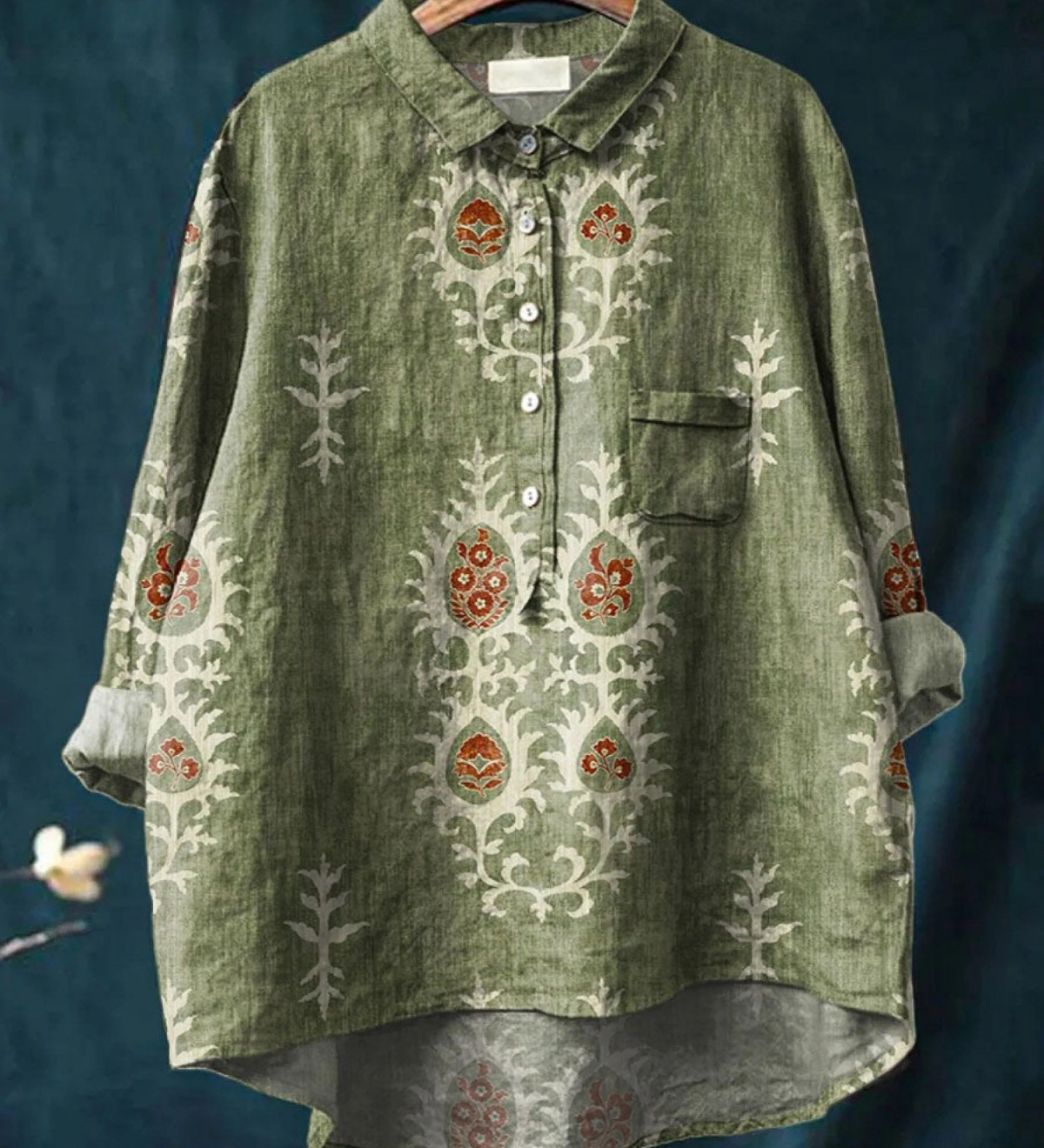 Coco - Boho Floral Print Shirt