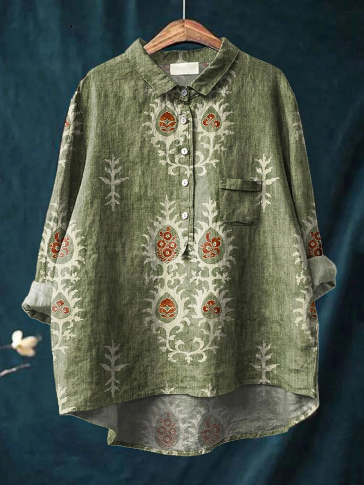 Coco - Boho Floral Print Shirt