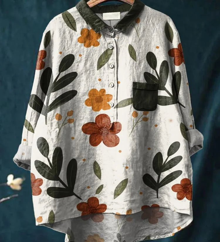 Eleanor - Elegant Plant Art Shirt