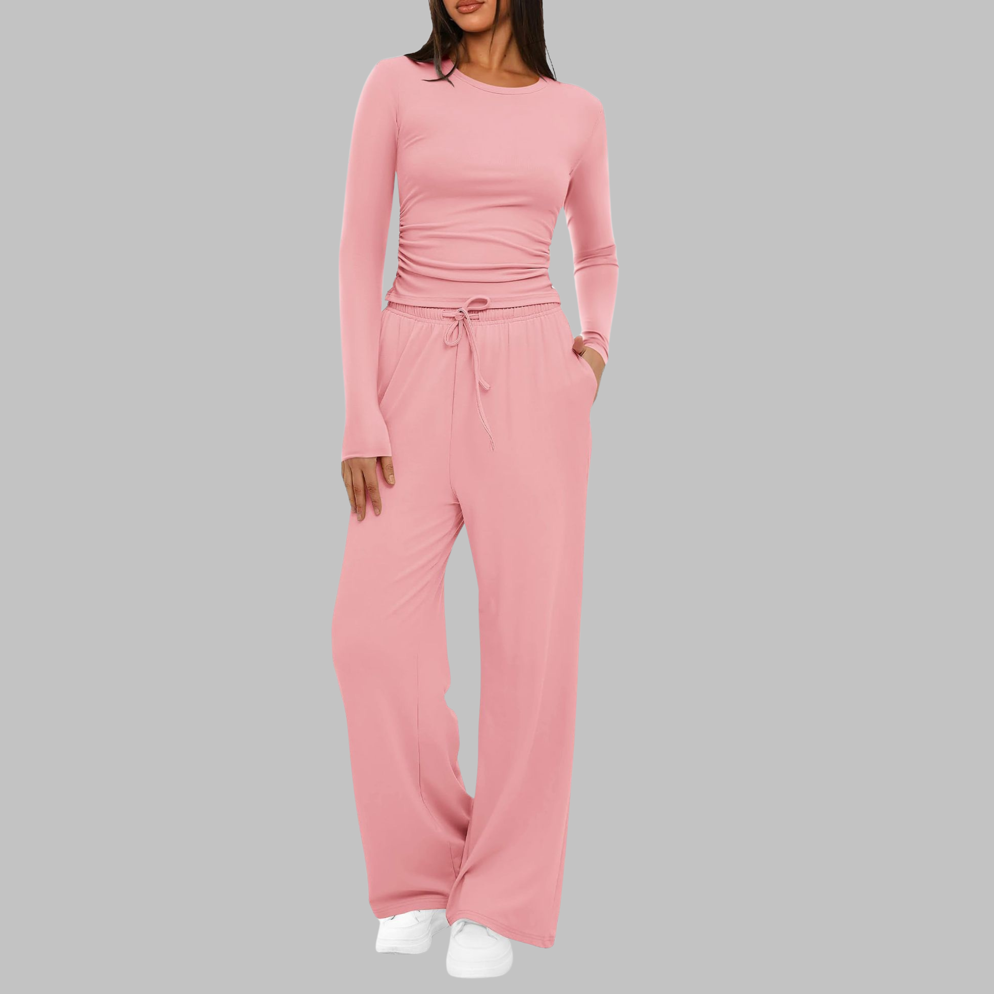 BELLET - Long Sleeve Top and Wide