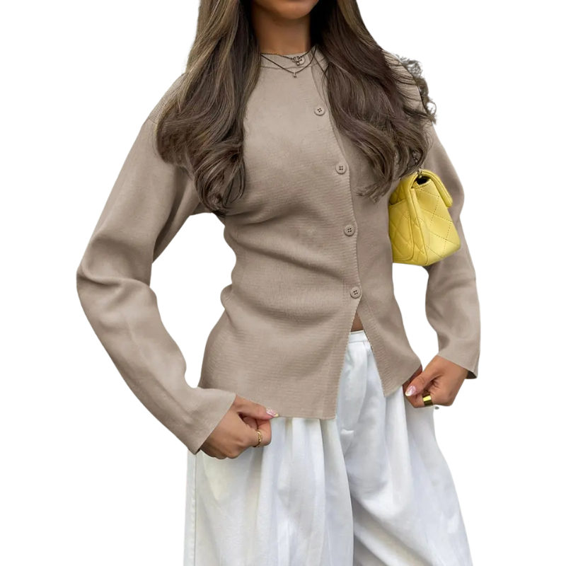 Raika - Contemporary Long Sleeve Cardigan