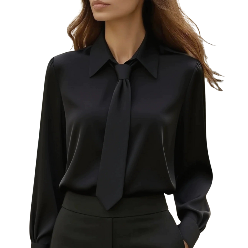 Jonnie - Modern Tie Detail Long Sleeve Shirt