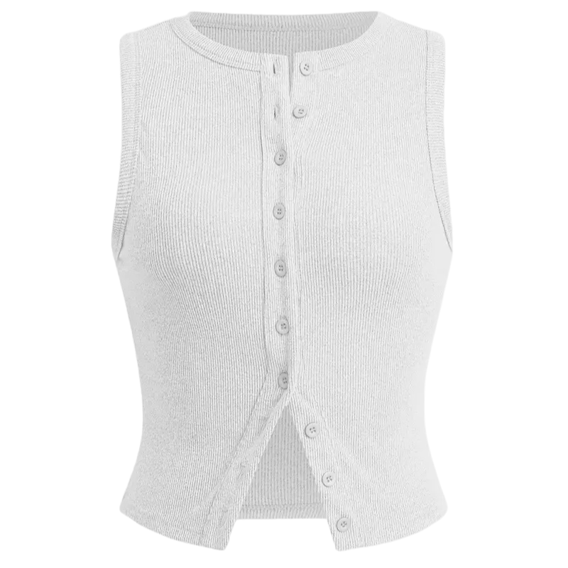 Kylie - Classic Ribbed Casual Crop Top