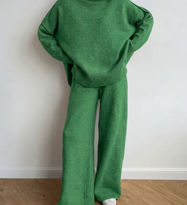 BEATRIXT - Turtleneck Sweater & Wide Leg