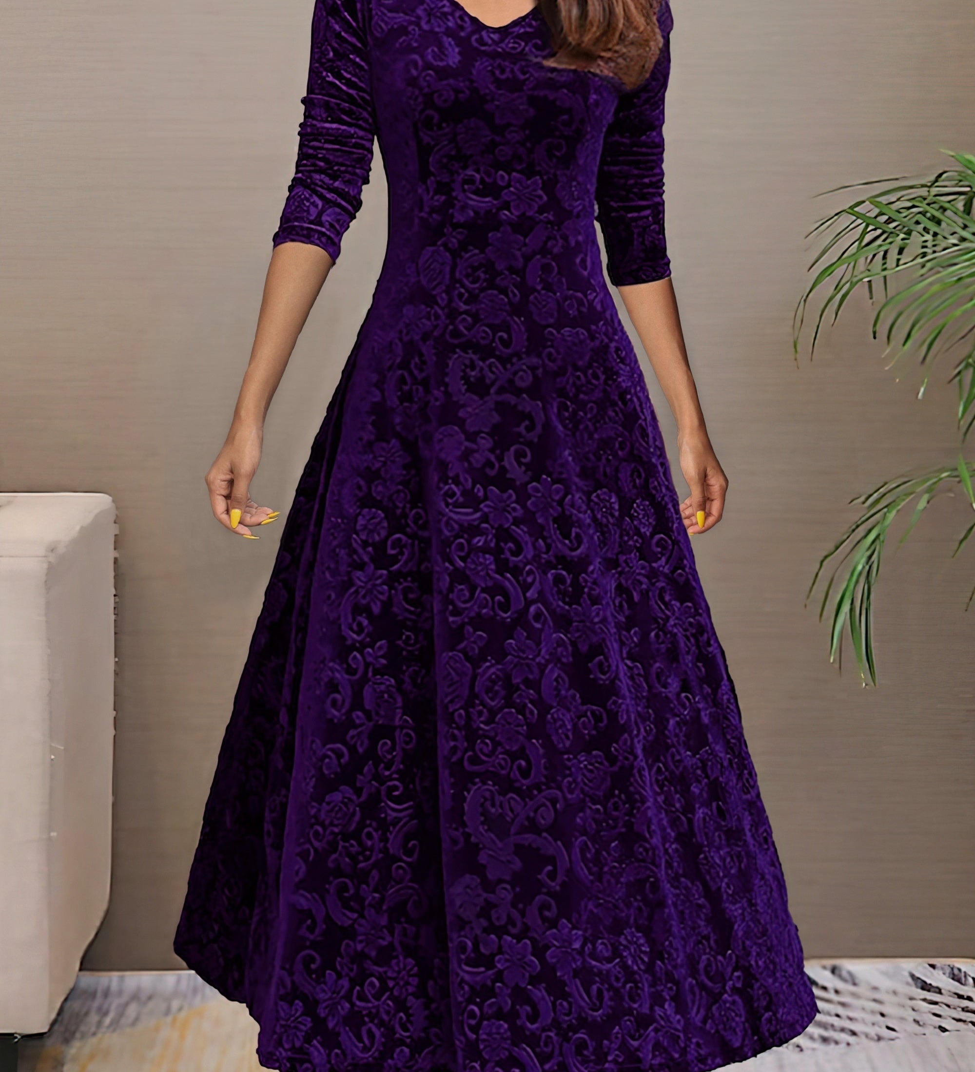 Denise | Holiday Velvet Elegance Dress