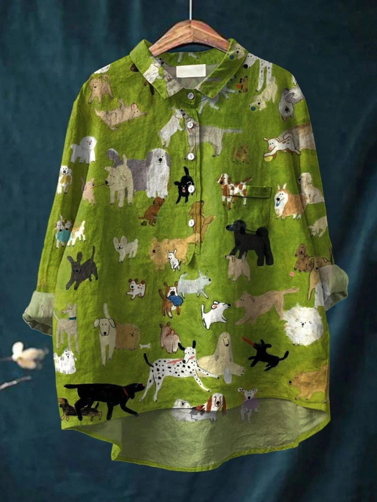 Billie - Playful Dog Art Tee