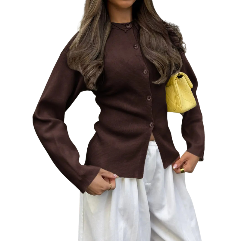 Raika - Contemporary Long Sleeve Cardigan