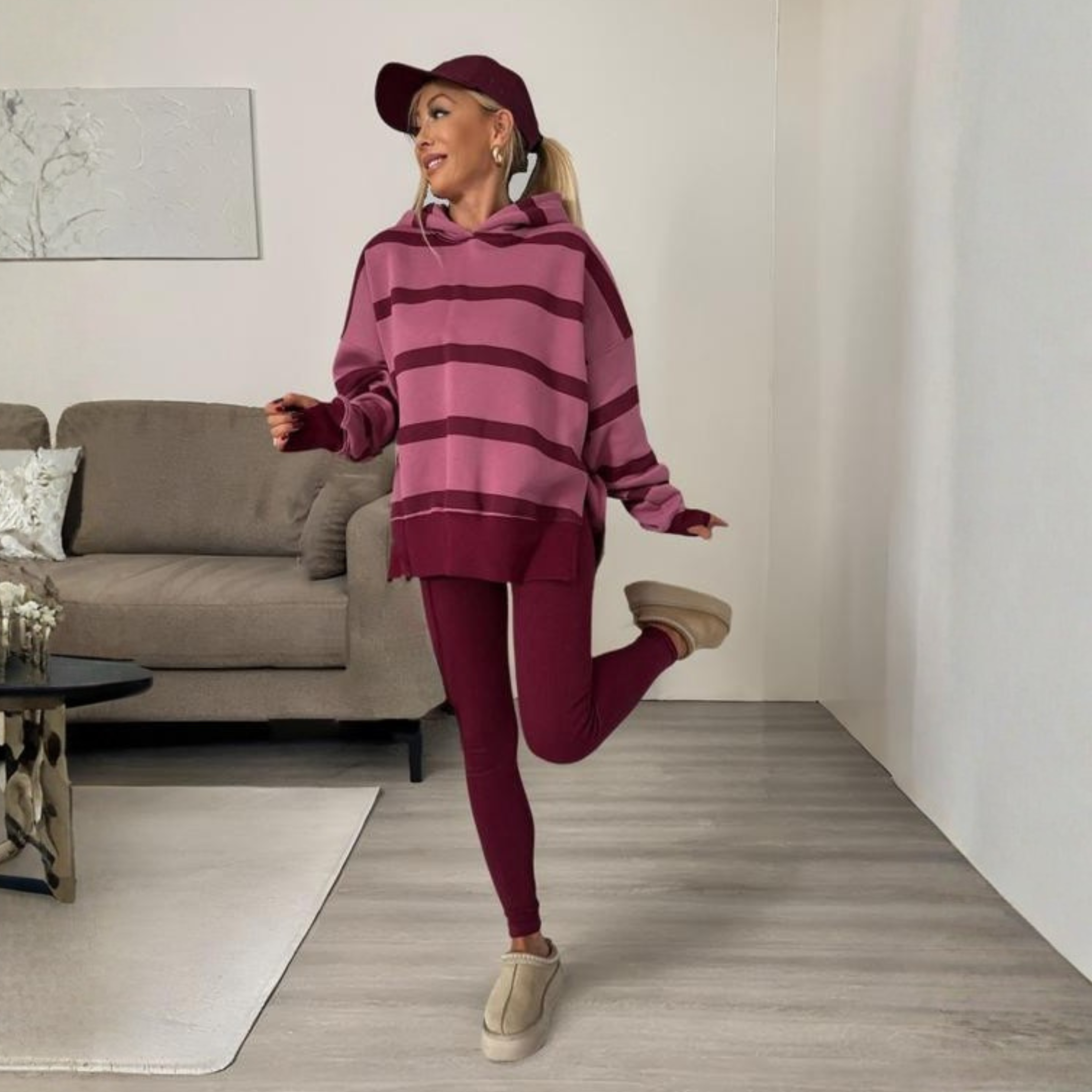 SANIAT - Long Sleeve Hoodie and Skinny