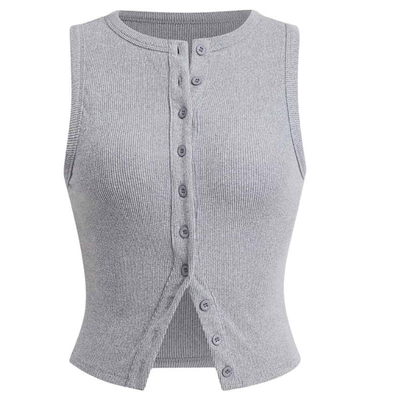 Kylie - Classic Ribbed Casual Crop Top