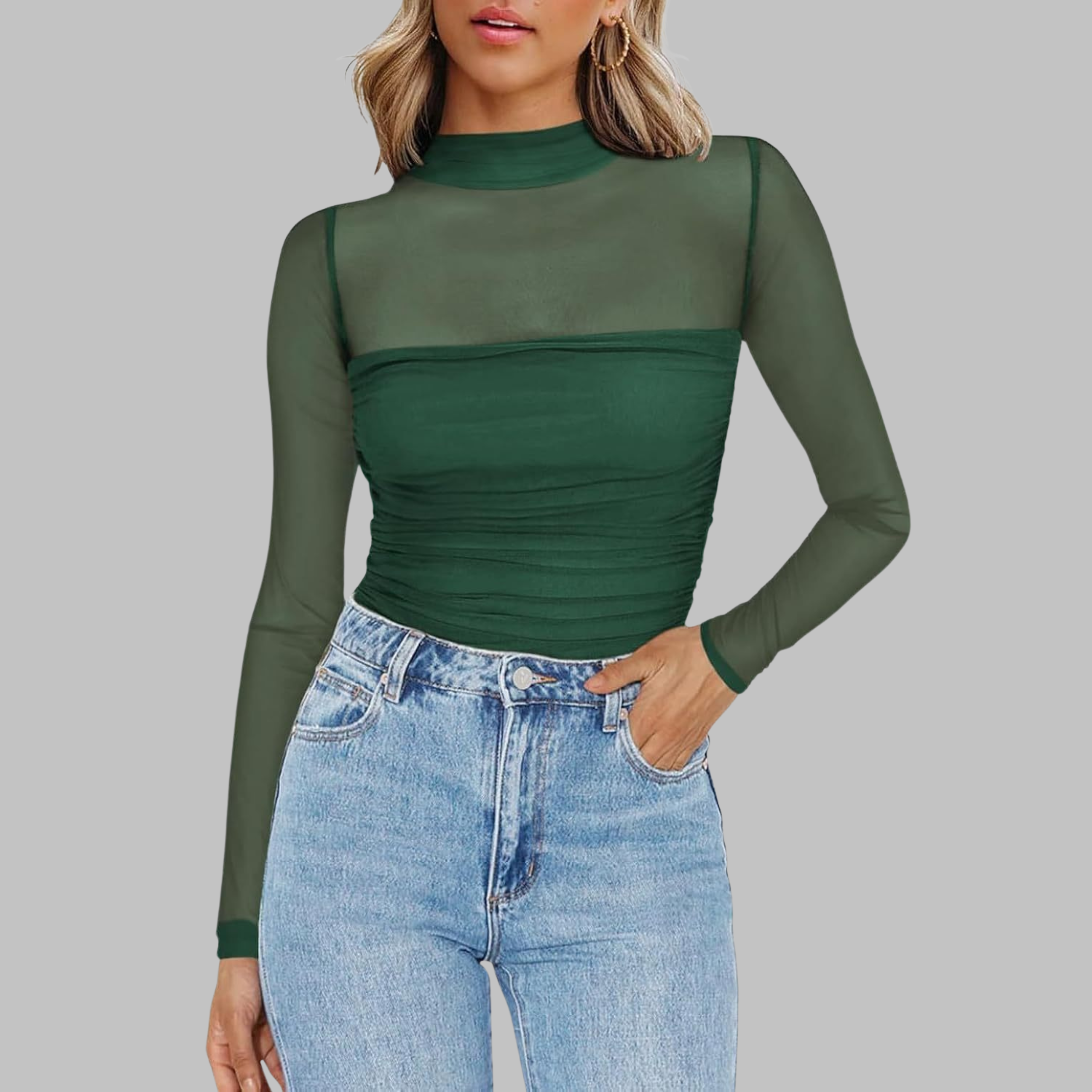 Vega - Chic Sheer Mesh See-Through Long