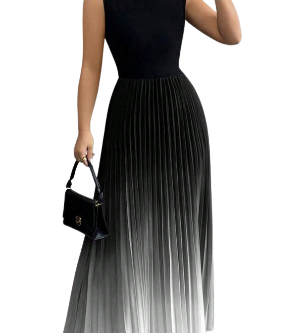 YZA™ – Elegant Ombre Sleeveless Evening Dress