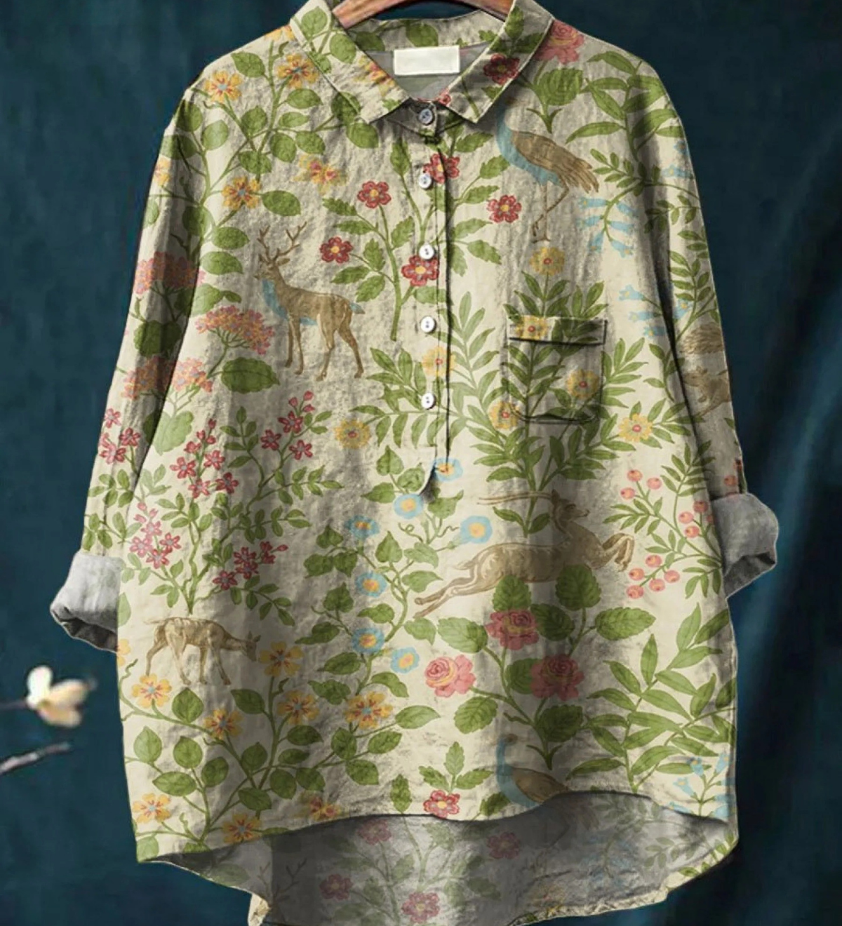 Tilly - Floral Animal Print Tee