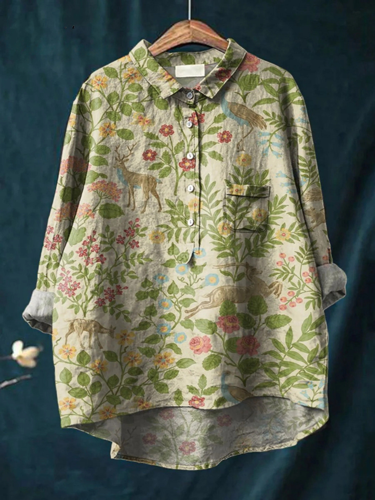 Tilly - Floral Animal Print Tee