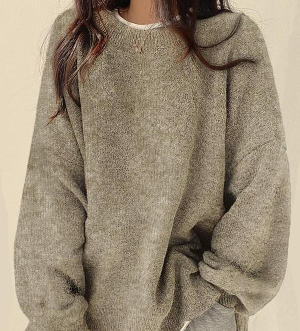 VIOLETTAT - Cozy Long Sleeve Round Neck