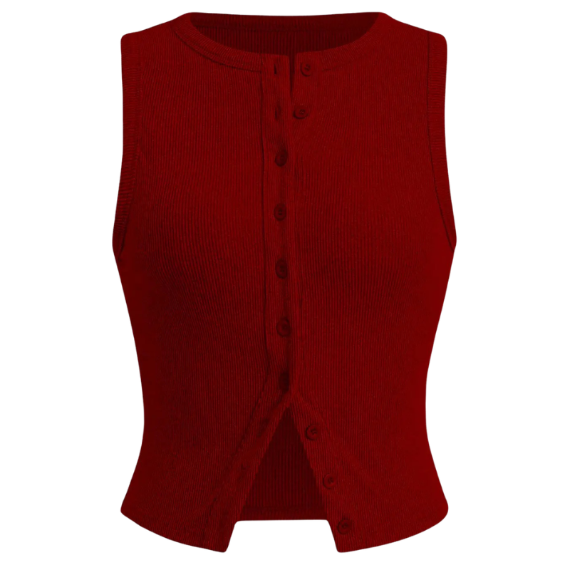 Kylie - Classic Ribbed Casual Crop Top