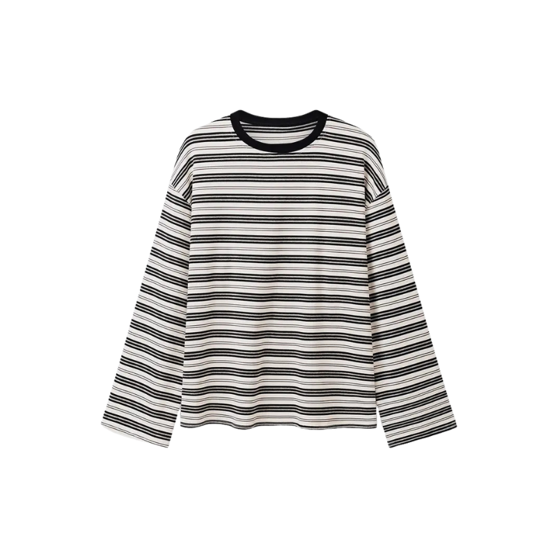 Laiza - Modern Long Sleeve Striped Shirt