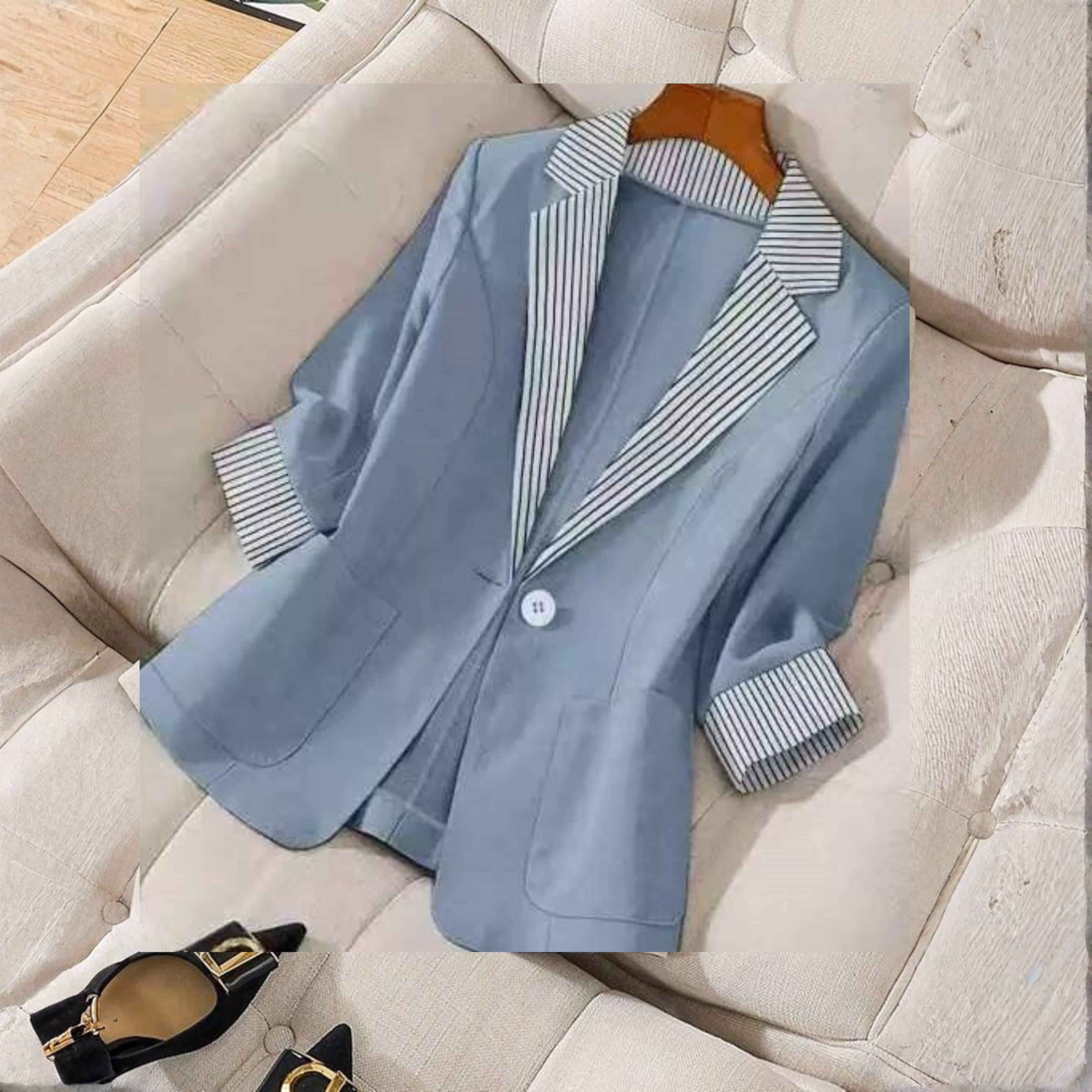 GILLIANT - Classy Button Front Long Sleeve