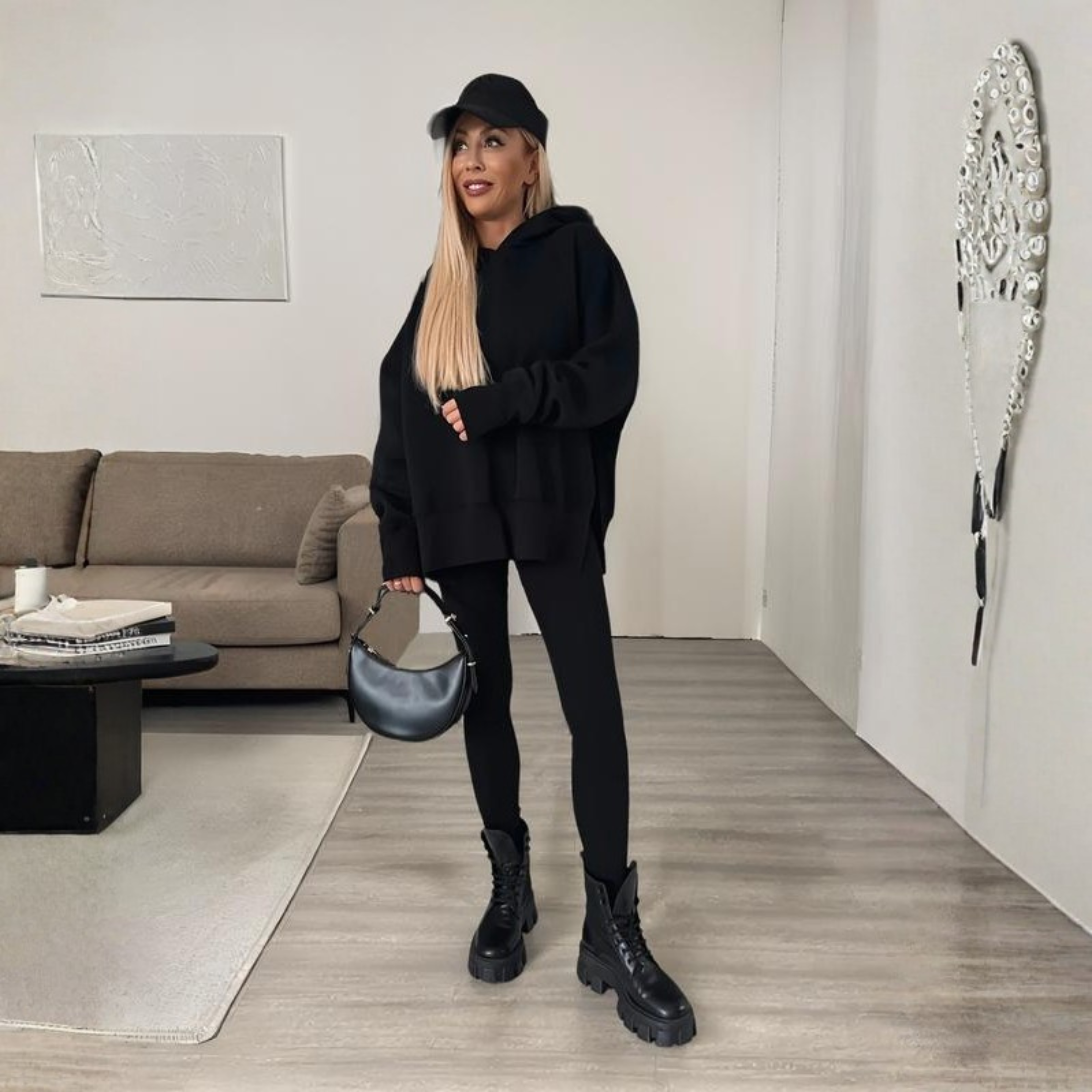 SANIAT - Long Sleeve Hoodie and Skinny