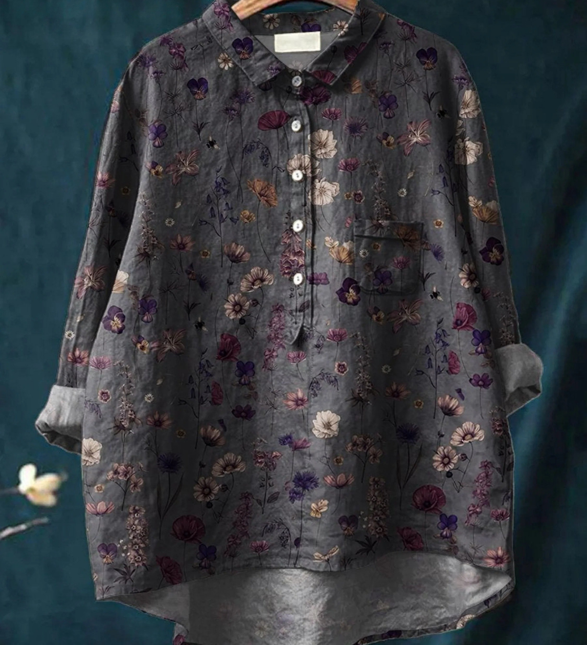 Abbey - Floral Print Shirt