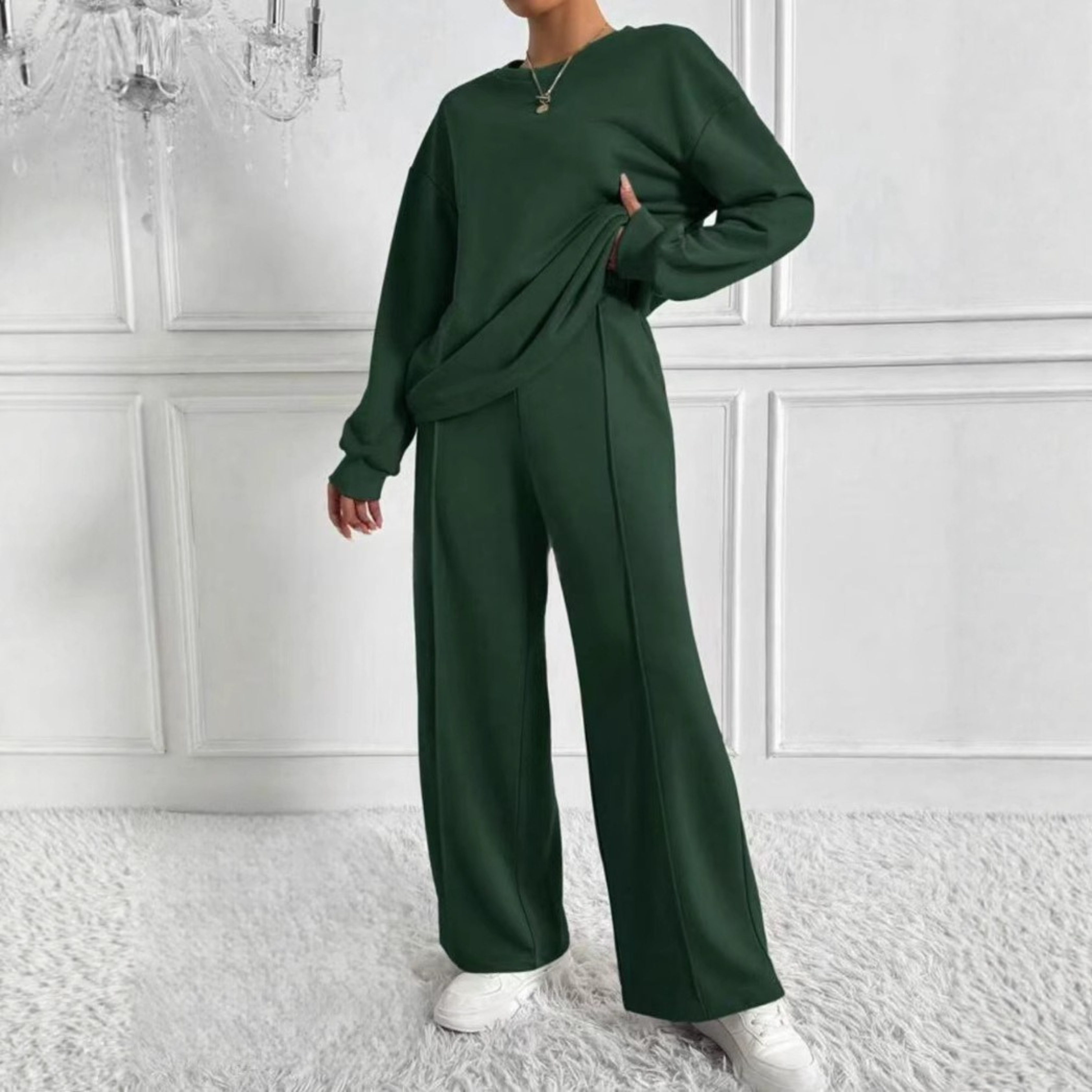 TINIDORT - Long Sleeve Sweatshirt and High