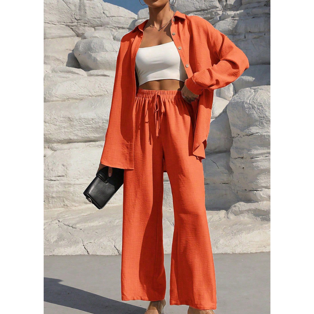 VANORAT - Comfy Long Sleeve Blouse