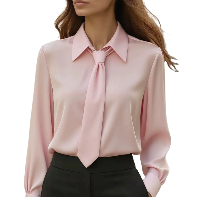 Jonnie - Modern Tie Detail Long Sleeve Shirt