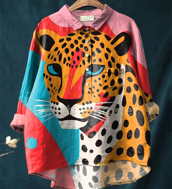 Quinn - Leopard Art Shirt