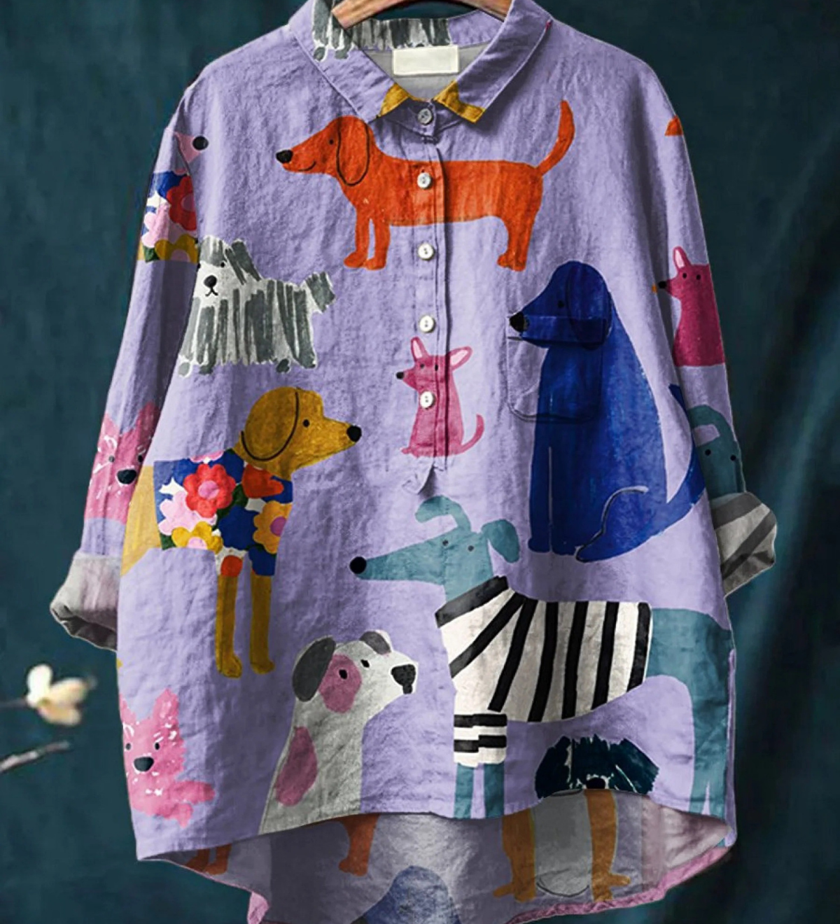 Chloe - Dog Print Tee