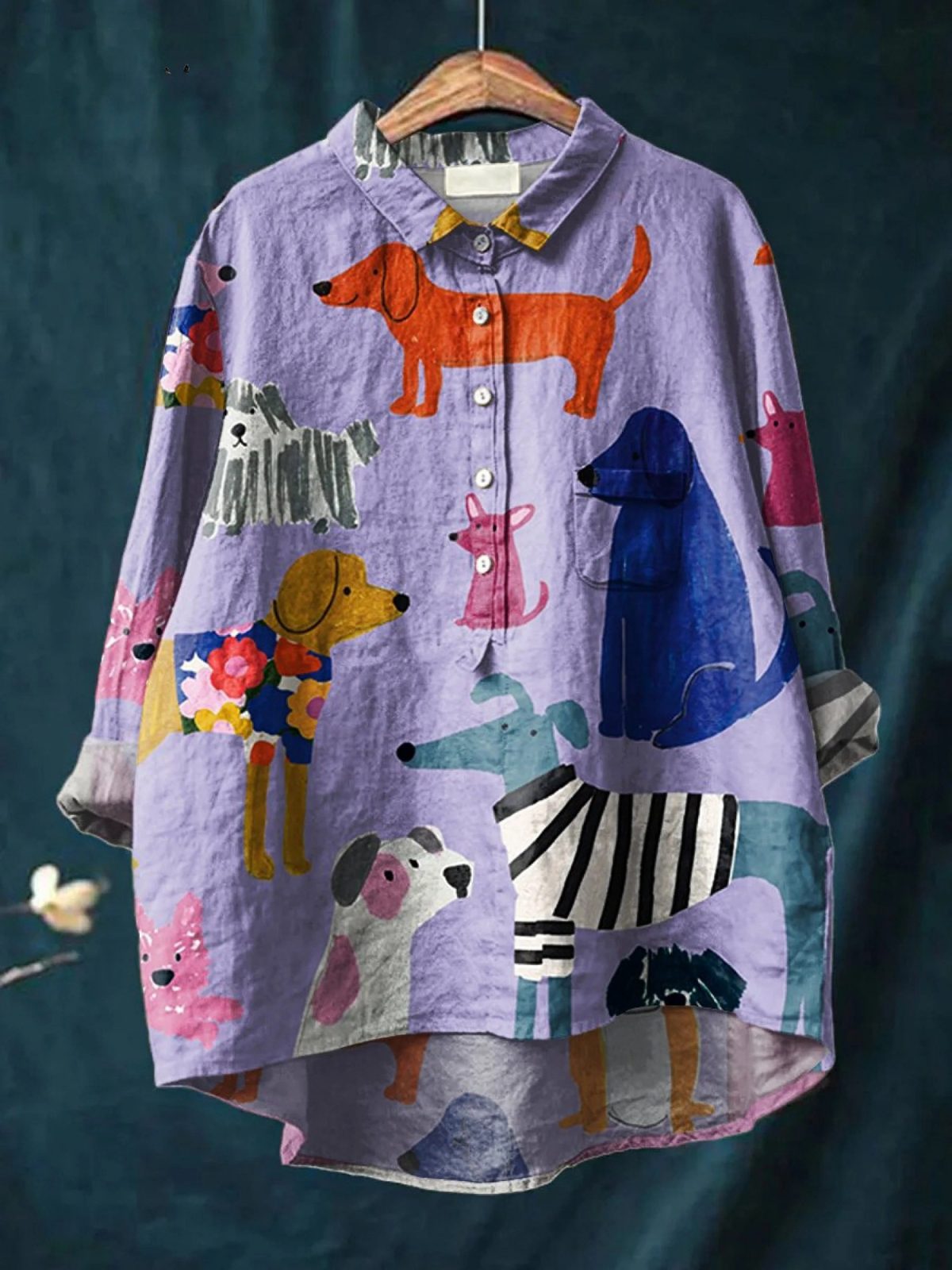 Chloe - Dog Print Tee