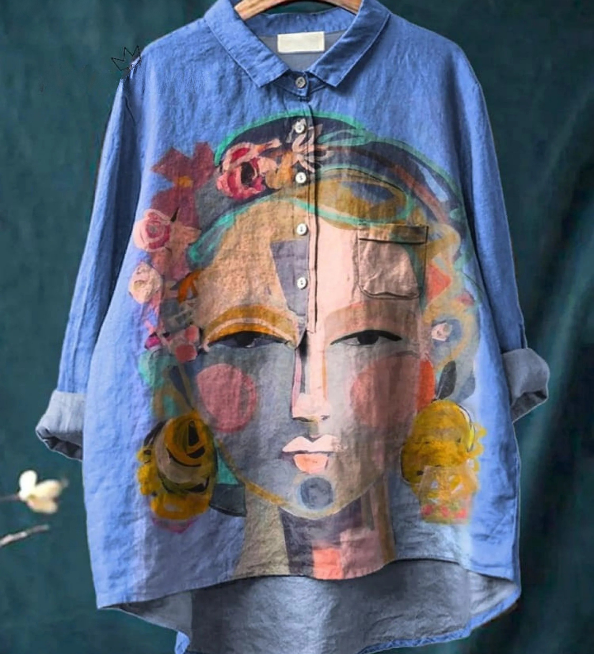 Sophie - Folk Portrait Print Tee