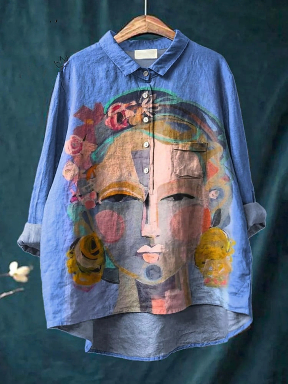 Sophie - Folk Portrait Print Tee
