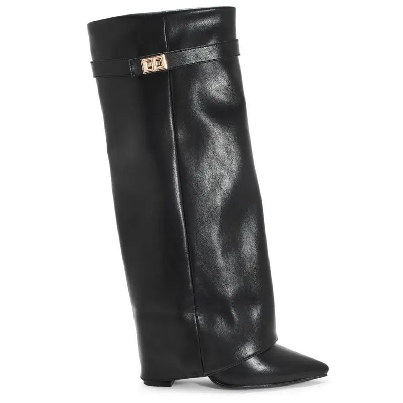 SARAHT - 4-Inch Heel Suede Long Heeled