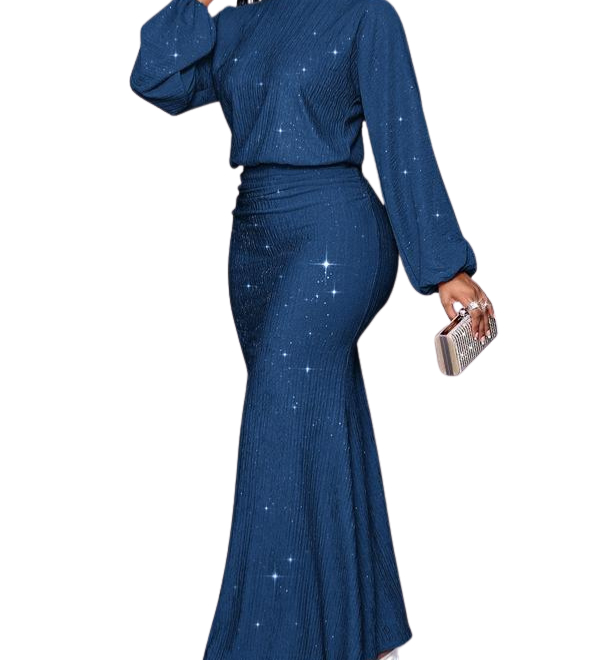 NEGGIE™ - Women’s Elegant Mermaid Hem Long Sleeve Bodycon Dress